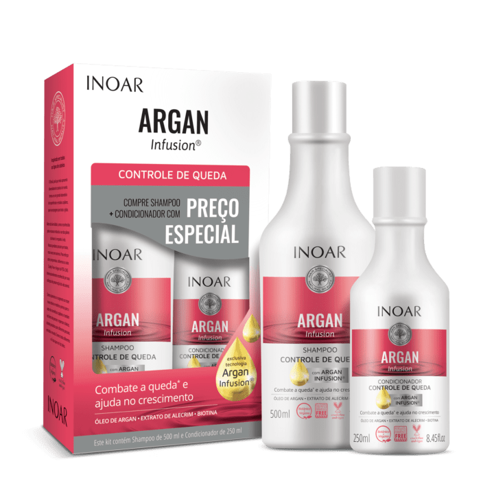 SET DÚO ARGAN – CONTROL CAÍDA SH. 500 ML + AC. 250 ML.