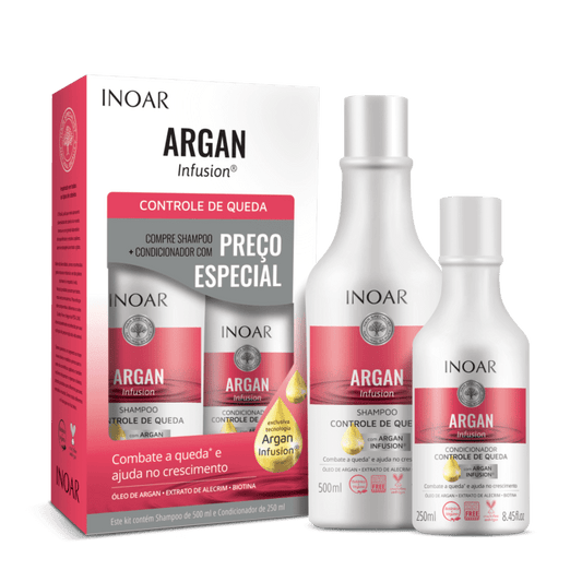 SET DÚO ARGAN – CONTROL CAÍDA SH. 500 ML + AC. 250 ML.